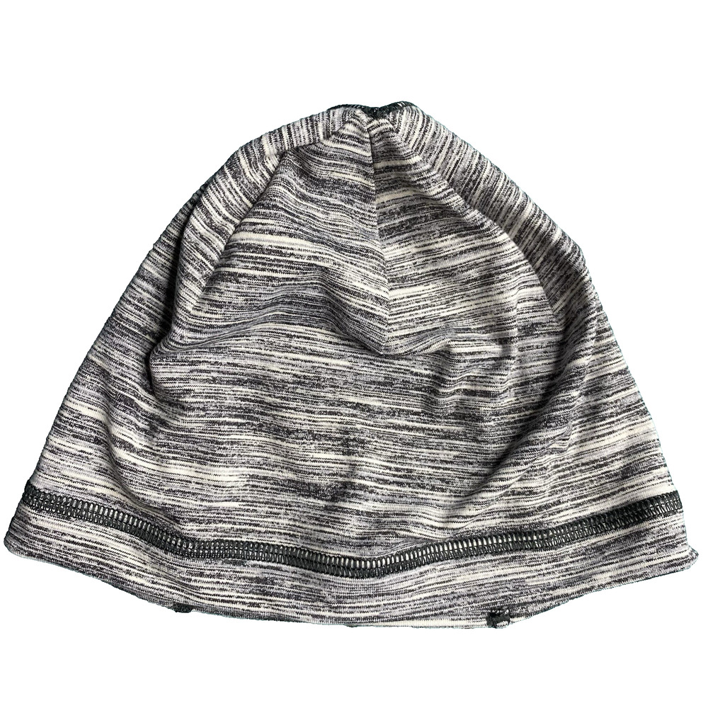 Lululemon Women’s Run It Out Hat Beanie Skull Cap Gray/Black O/S Ponytail Hole